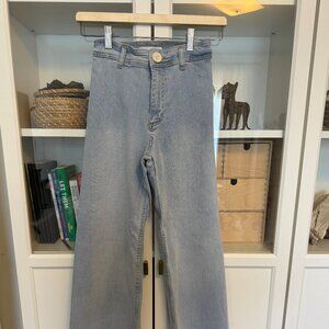 Zara Famous Marine Jean in Size 11-12 Girls w/Raw Hem- Adjustable Waist